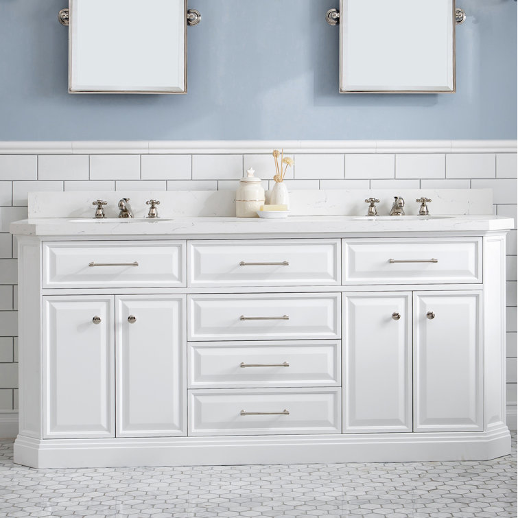 Etta Avenue™ Caius 72" Double Bathroom Vanity Set & Reviews Wayfair